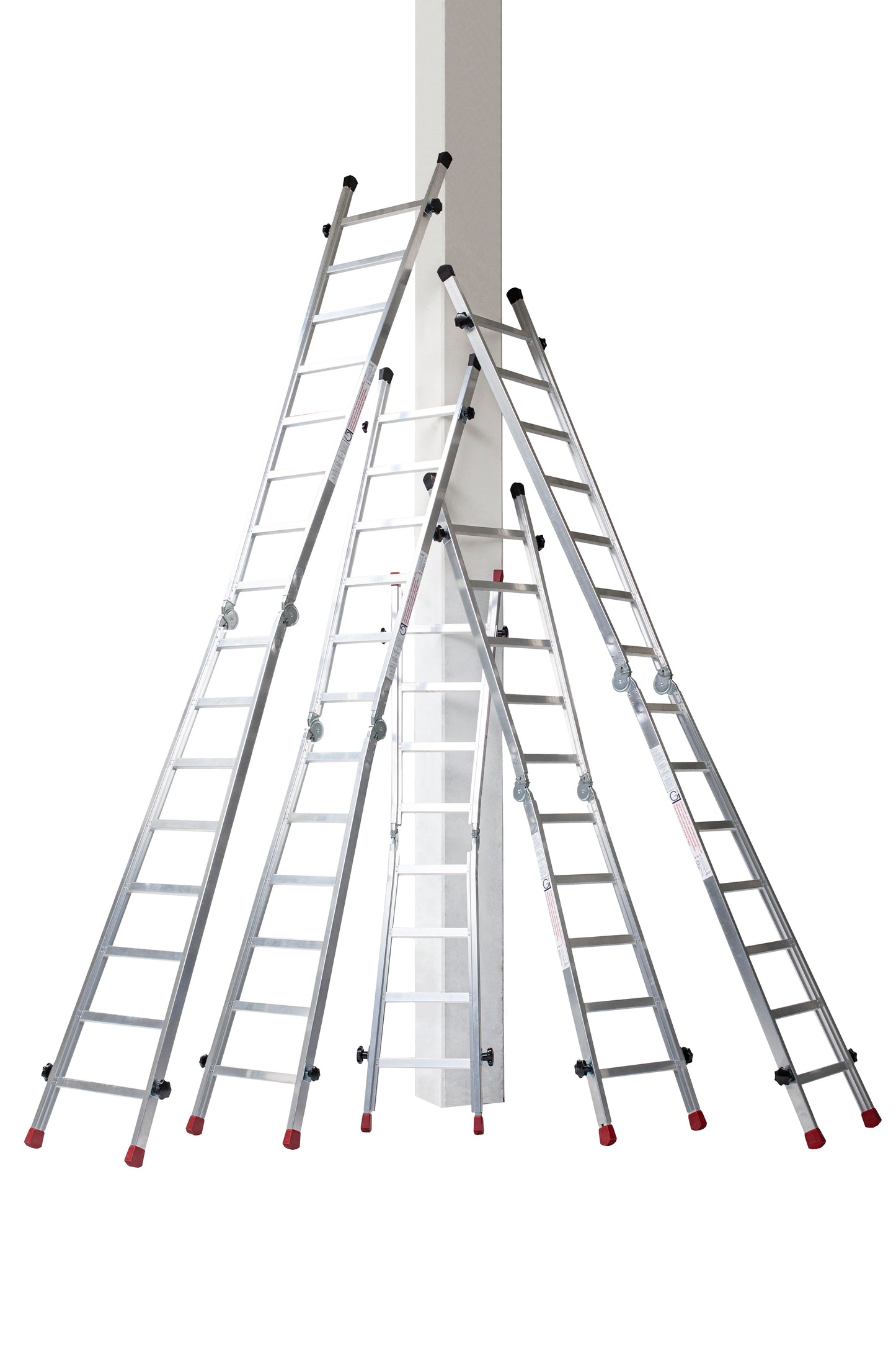 Gödde Treppenleiter 2 x 8 Stufen (Anlegeleiter, Stehleiter, Treppenleiter)